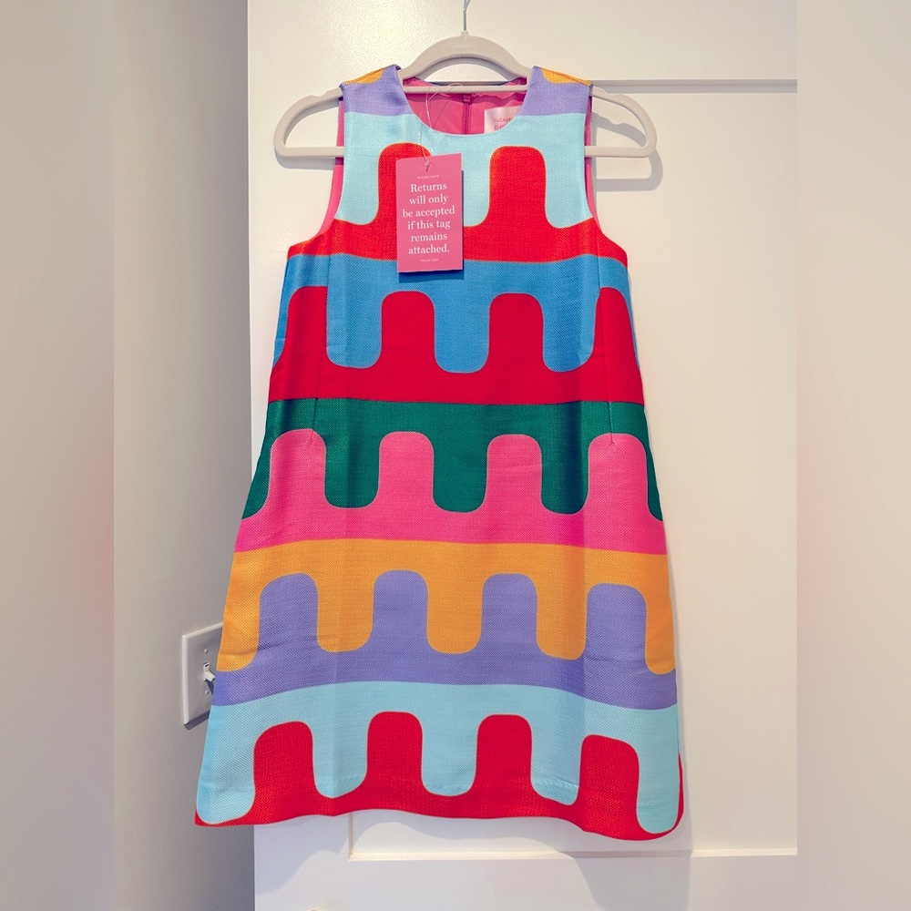 Tuckernuck x Atlantic Zig Zag Del Mar disco Marlowe dress xxs nwt